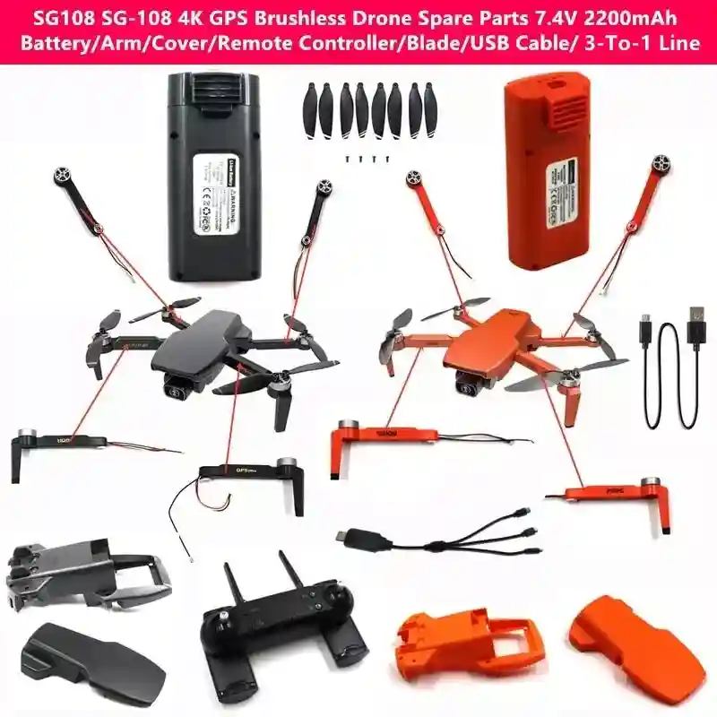 Spare Parts for SG108 Complete Set of Original Accessories for HD Drones