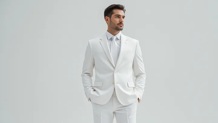 Mendedahkan Bold Allure of White Suits