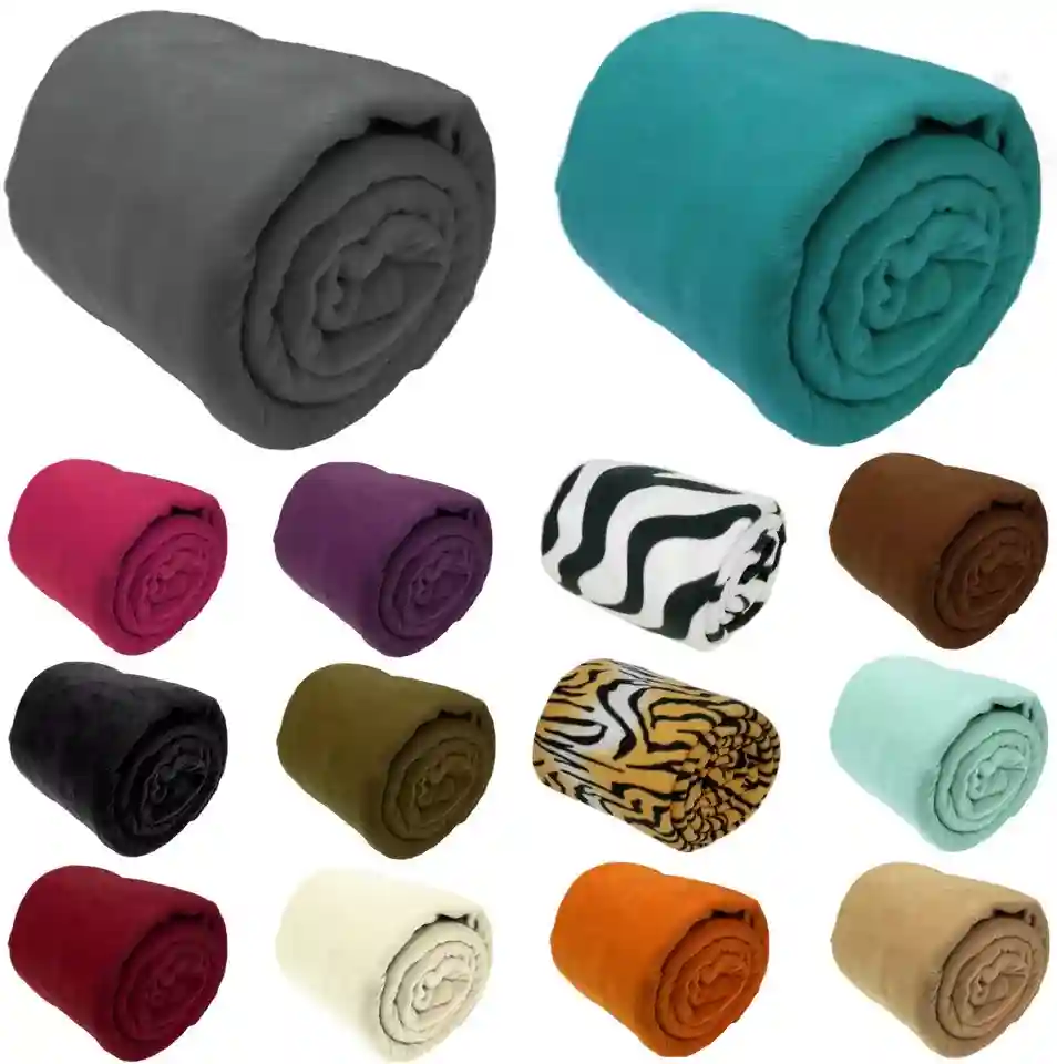 Large Fleece Throw Luxury Warm Soft Polar Blanket Sofa Bed Travel Throwover