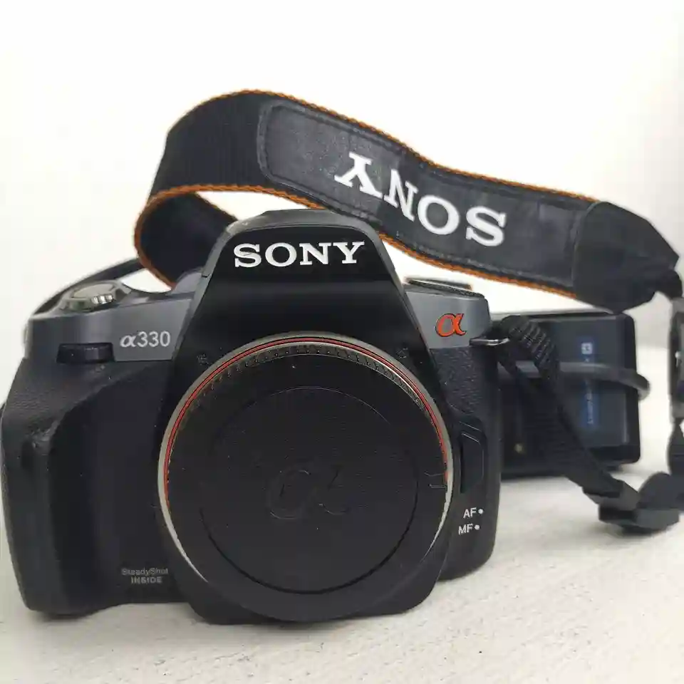 New ListingSony Alpha a330 DSLR-A330 Camera body battery charger and strap spares or repair