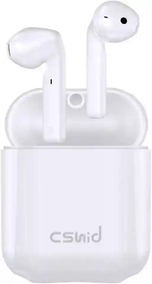 Wireless Bluetooth Earphones Headphones Earbuds In-Ear For All Devices | White