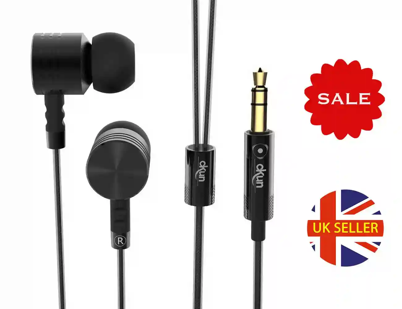 New ListingUniversal 3.5mm Audio Jack Earphones In Ear Audio Headphones with Carry Case NEW