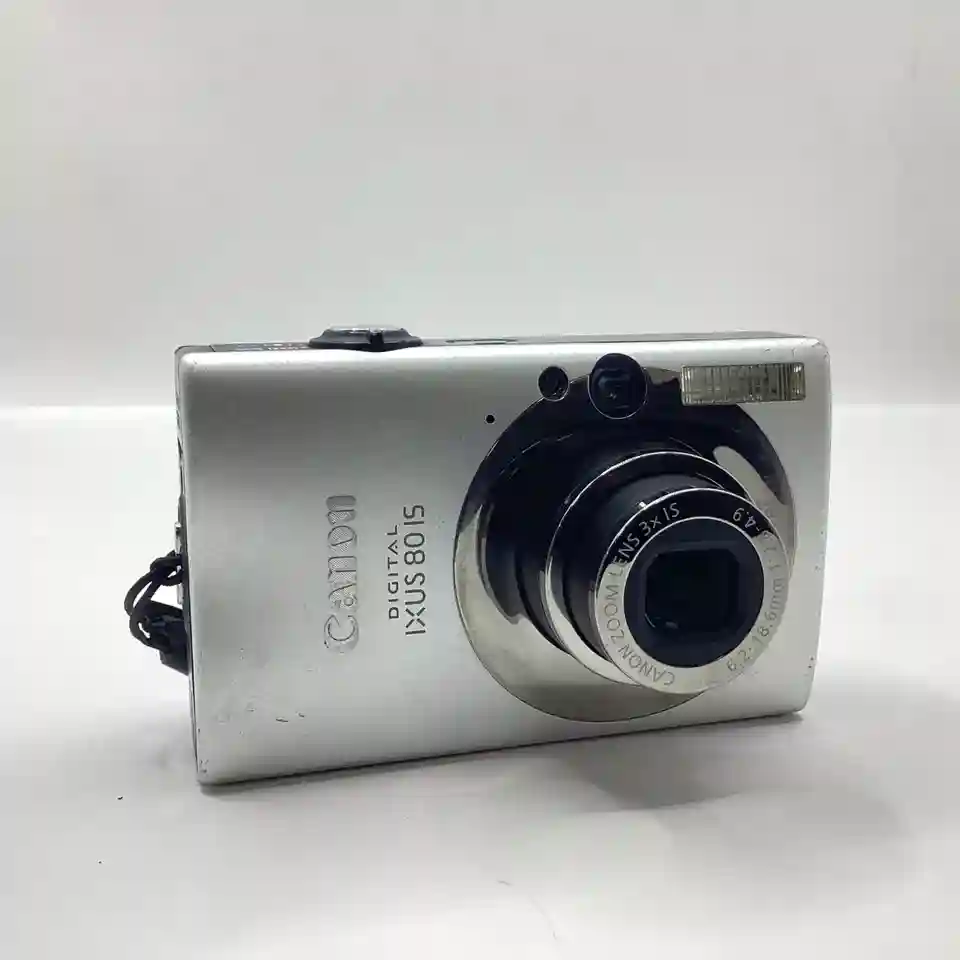 New ListingCanon Digital Ixus 80 IS Camera Silver with Bag Tested + Working (P1) NS#8126