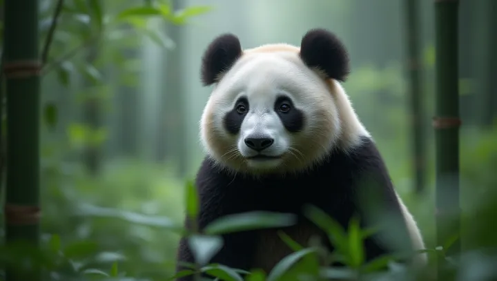 ดวงตาสีดําที่โดดเด่นของแพนด้า: เสน่ห์เหนือกาลเวลา