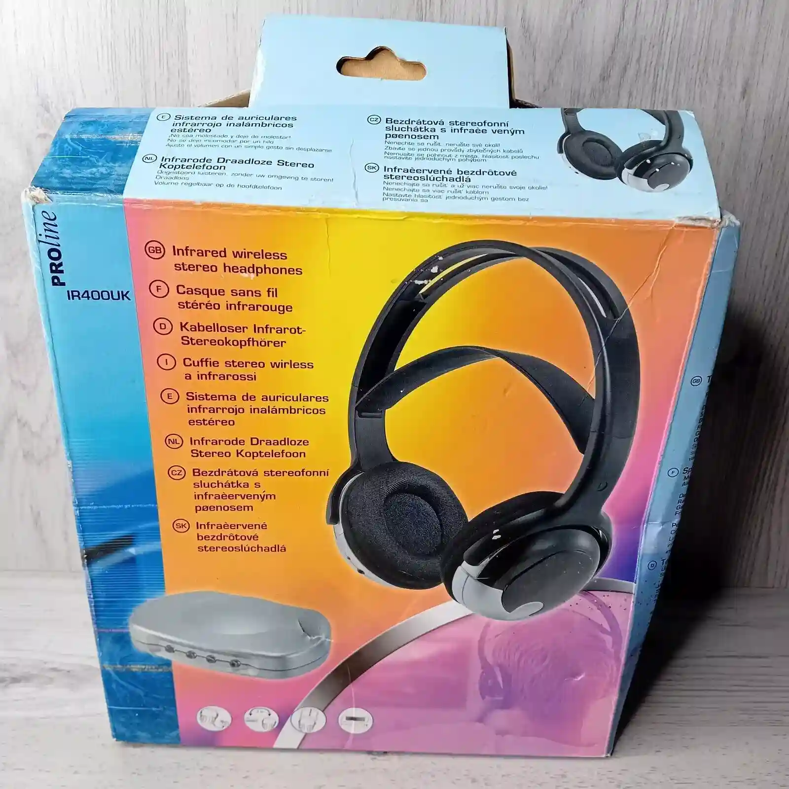 New ListingPRO LINE IR400 UK HEADPHONES INFRARED VINTAGE - RARE RETRO - NEW OPENED BOX