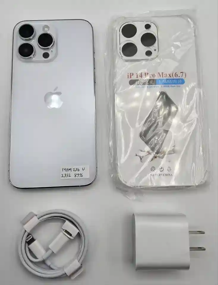 New Listing🔥Apple iPhone 14 Pro Max - 256 GB👀 - Silver (Unlocked) Good Condition (READ)