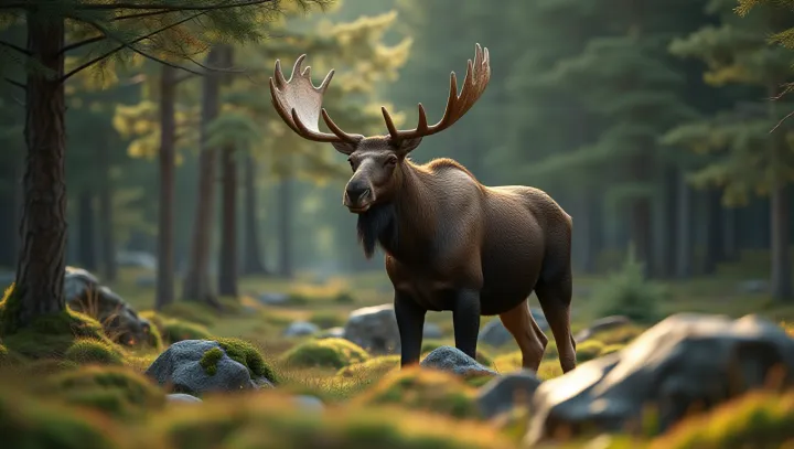 The Majestic Brown Moose: Nature's Mammalian Giant
