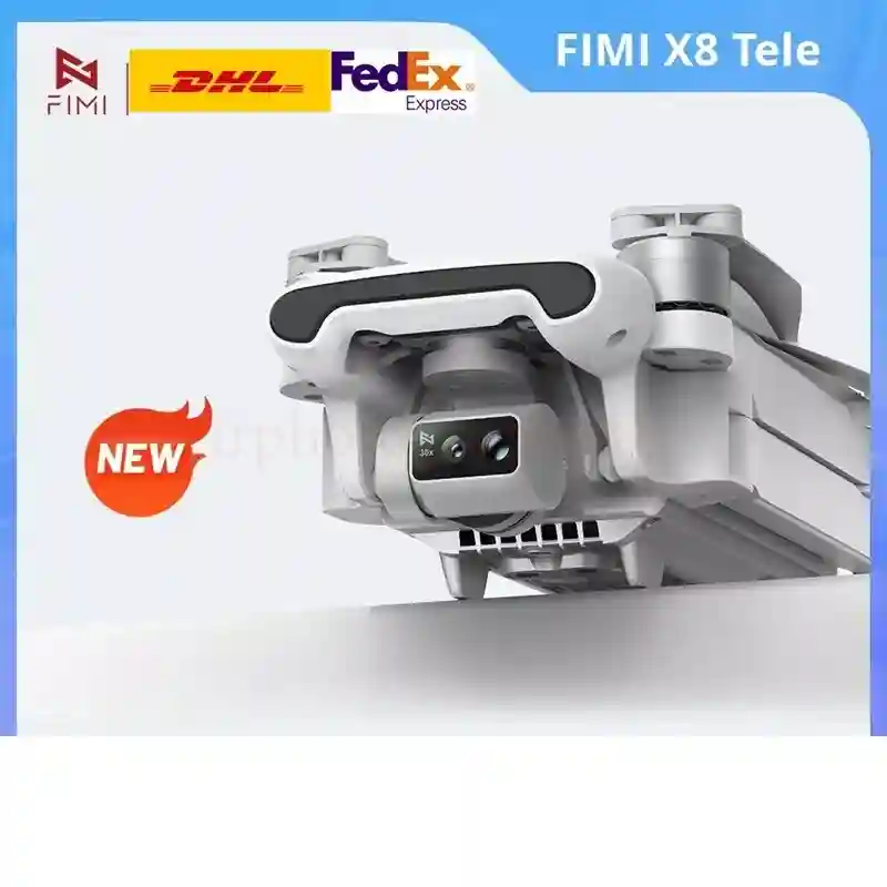 FIMI X8 Tele Drone with Wide-Angle and Tele Camera 30x Hybrid Zoom 4K 60fps 10KM