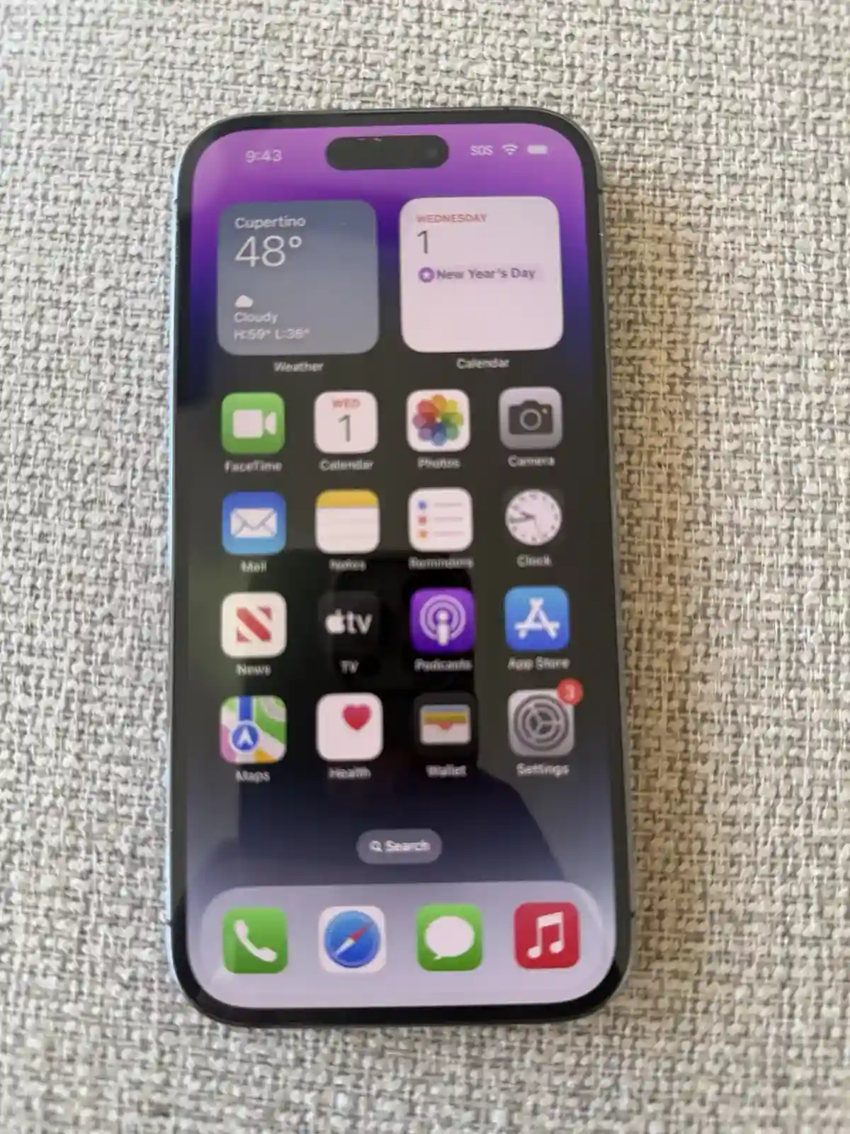 New Listingapple iphone 14 pro unlocked deep Purple