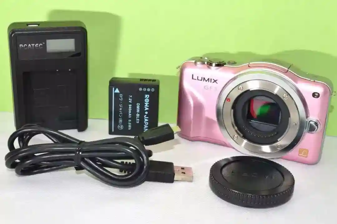 New Listing[ Near Mint ] PANASONIC LUMIX DMC-GF3 (Fairy Pink) 12.1 MP Mirrorless SLR Camera