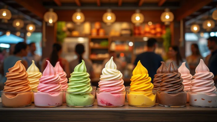สํารวจโลกรสชาติที่มีสีสันของไอศกรีม