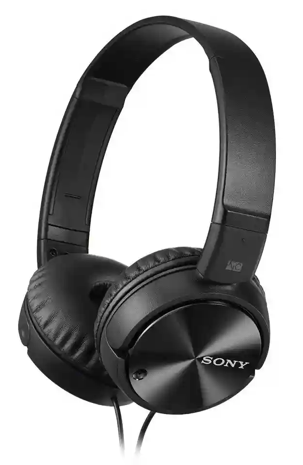 New ListingSony MDR-ZX110NC Noise Cancelling Headphones, Neodymium Magnets BLACK