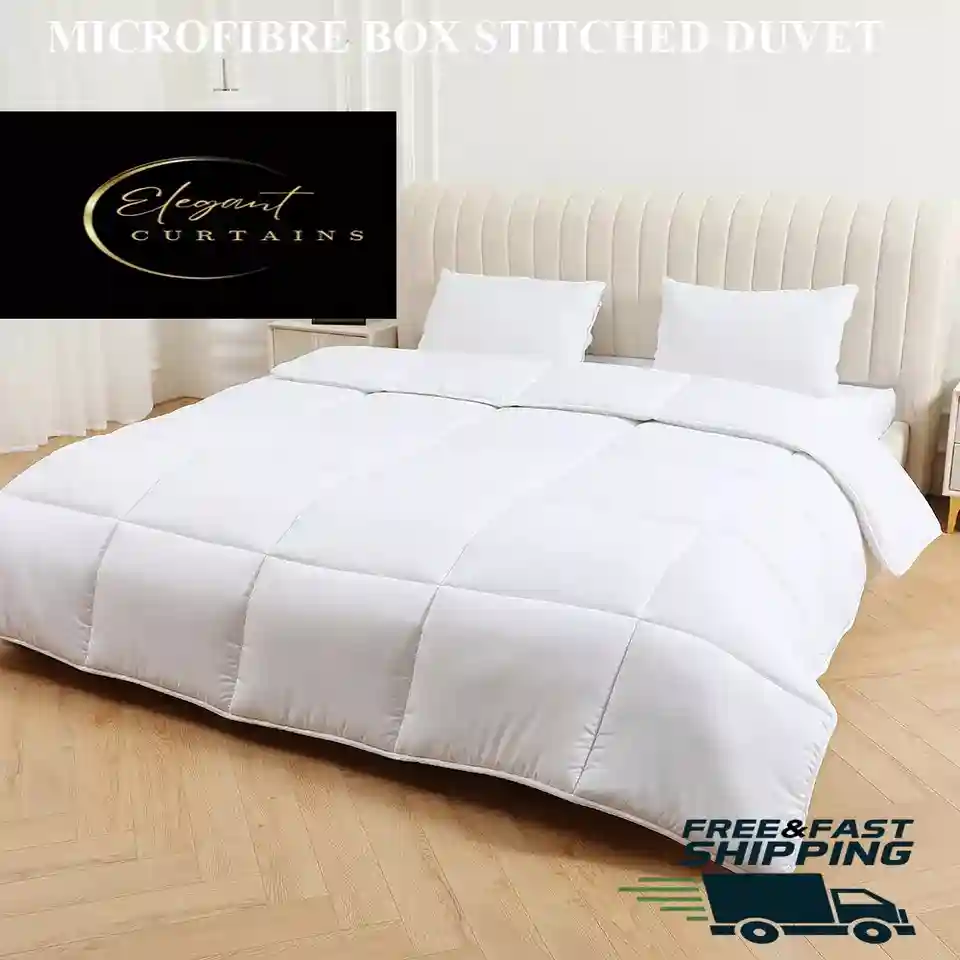 Microfibre Duvet Quilt 1.5 2.5 4.5 7.5 10.5 13.5 15 16.5 Single Double SuperKing