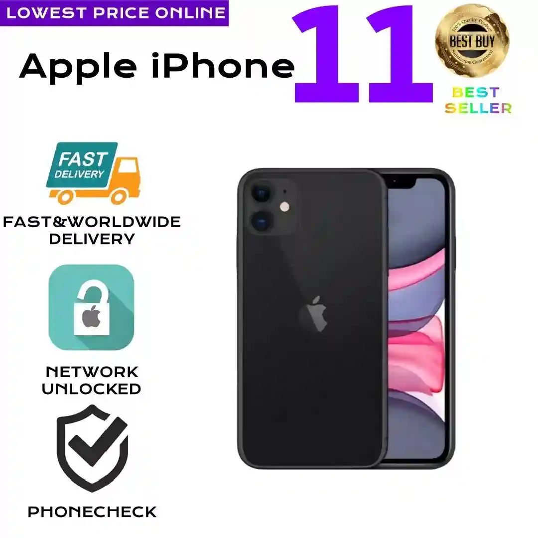 Apple iPhone 11-128GB-Random Colors Network Unlocked iOS Smartphone-Excellent 0I