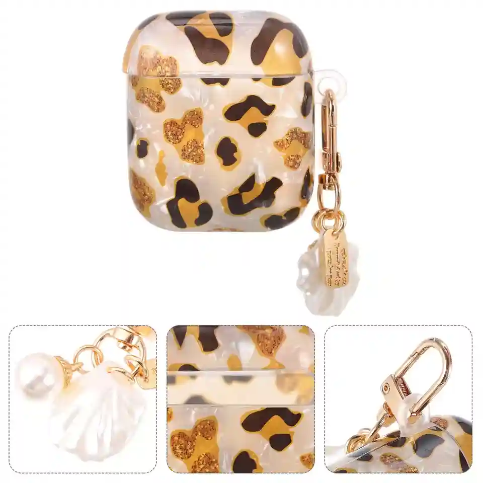 New Listing Earphone Case Leopard Earbuds Headset Wireless Headphone over