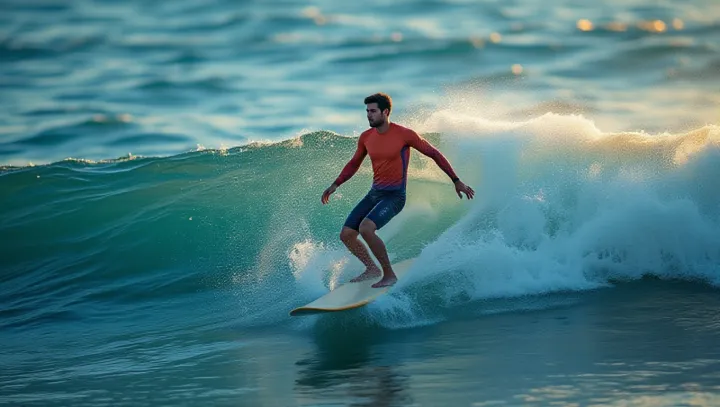 Pemandangan Udara: Surfer Menakluk Lautan
