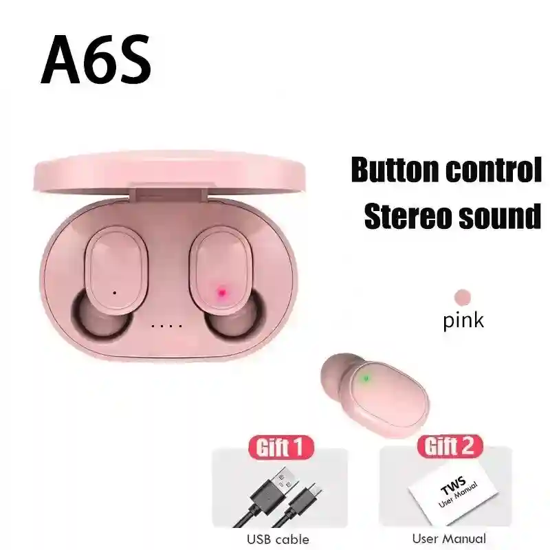 New ListingTws A6s Wireless Bluetooth Headset Earphones Noice Canceling Headphones