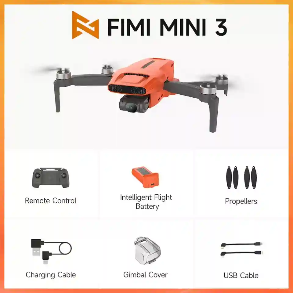 FIMI Mini 3 Mini3 3-Axis Camera Drone 9KM Transmission 4K 60fps Video Quadcopter