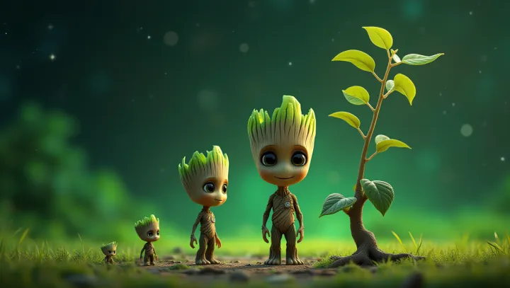 The Journey of Baby Groot's Adorable Evolution