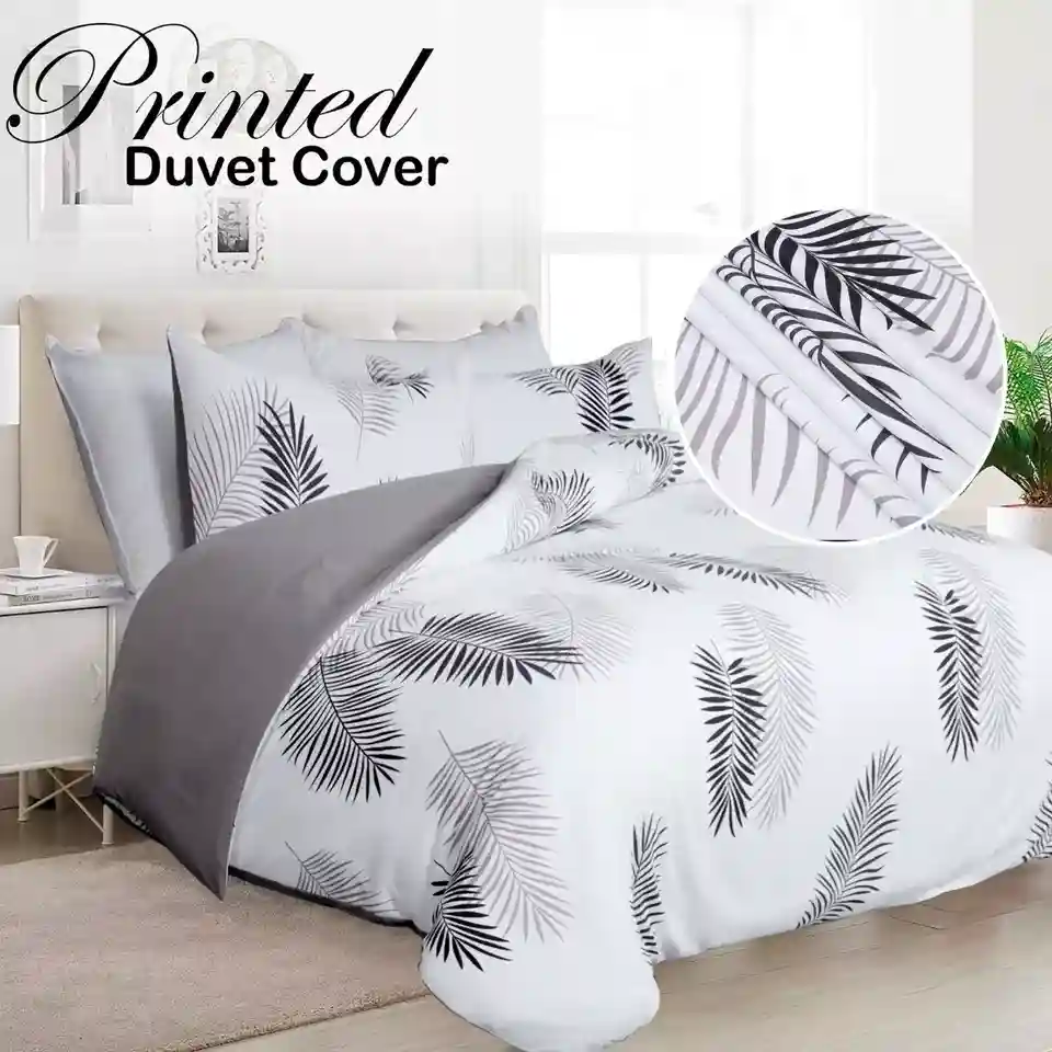 Luxury Reversible Duvet Cover Quilt Cover Bedding Set Single Double King Size