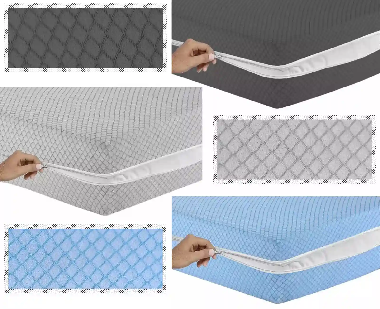 ANTI BUG BED Total Encasement Zipped Mattress Cover Protector Double & King Size