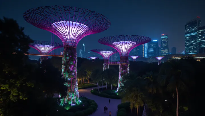 Supertrees: ที่ซึ่งธรรมชาติมาบรรจบกับแสงไฟในเมือง