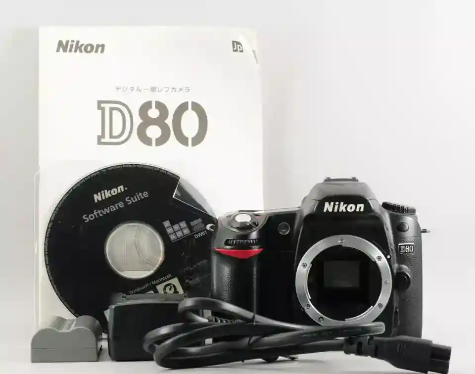 New ListingNear Mint D80 10.2MP Digital Camera Body Black from Japan #1097