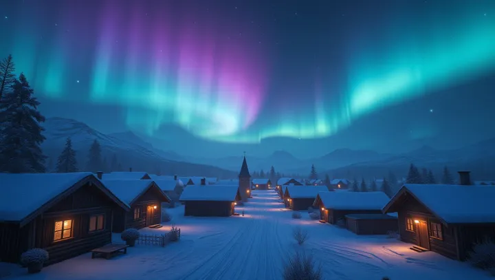 An Enchanting Slumber Beneath Northern Lights