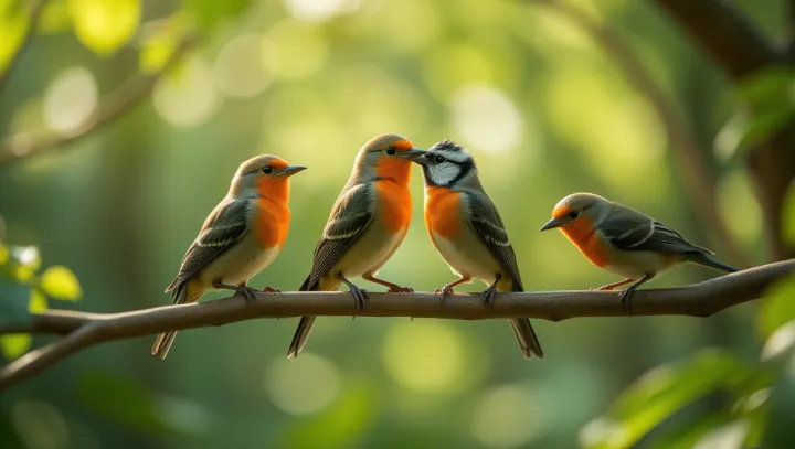 Aviary Bonds: Birds' Unique Connections
