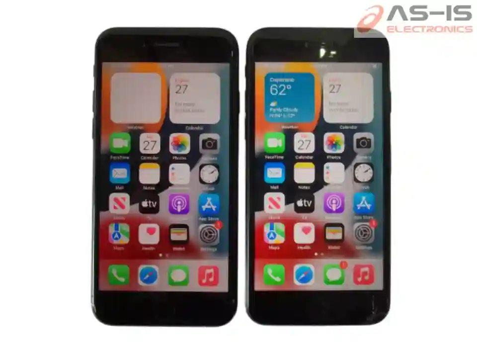 *AS-IS* Lot Of 2 Apple iPhone 7 A1778 32GB (AT&T) Black Smartphone