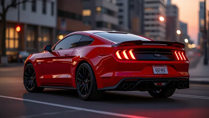 เสน่ห์ของ Red Ford Mustang GT