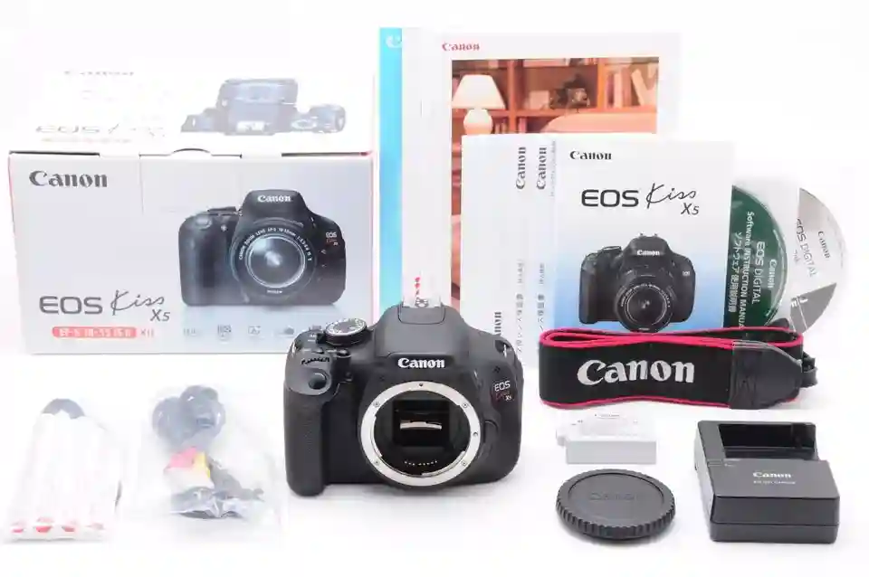 New ListingNear MINT in Box w/Strap Canon EOS Kiss X5 body From JAPAN