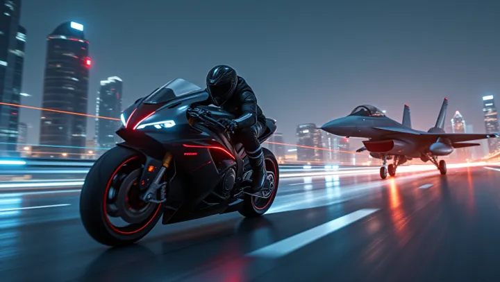 Bolehkah Motosikal Mengatasi Jet F16?