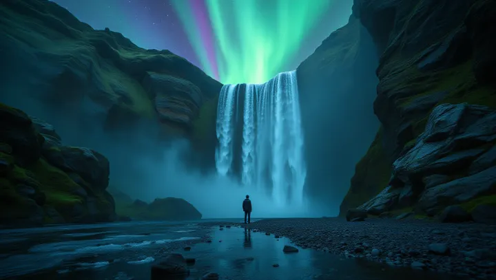 Saksikan Tontonan: Air Terjun Hitam Iceland