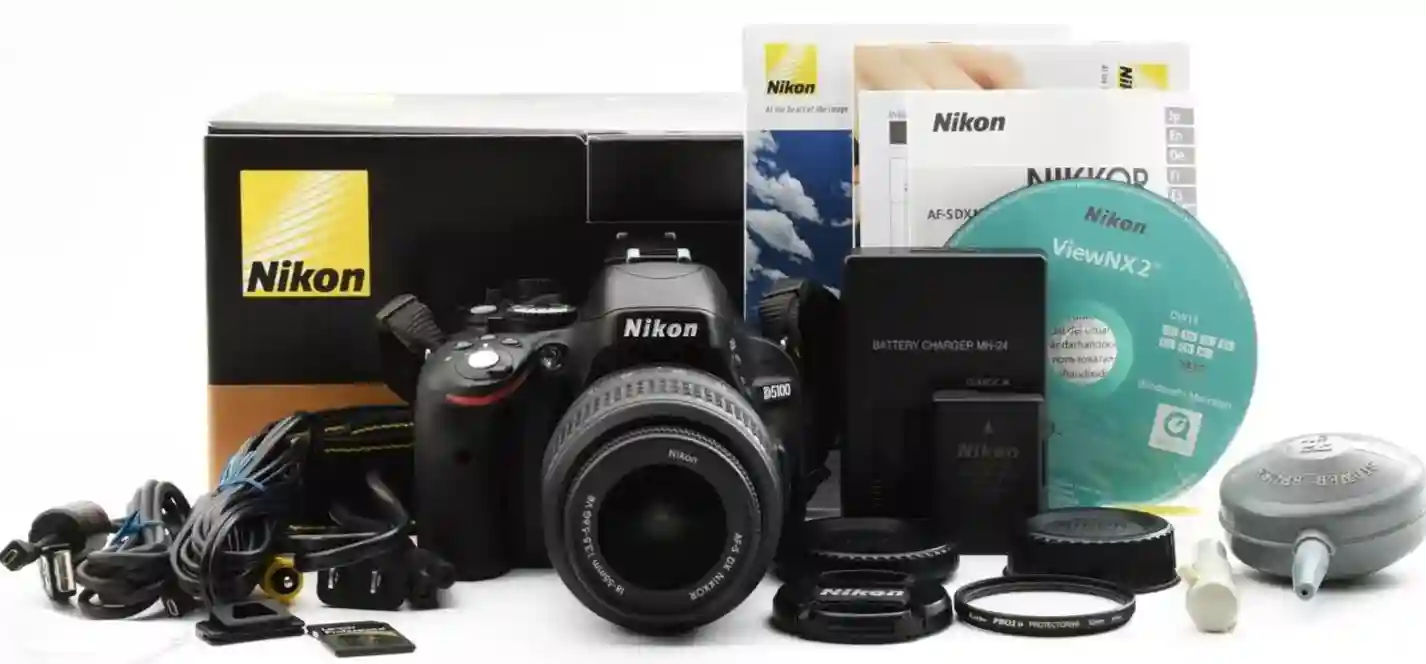 【3515 shot!】Nikon D5100 16.2MP DSLR Camera 18-55mm AF-S DX G [Near Mint] #158A