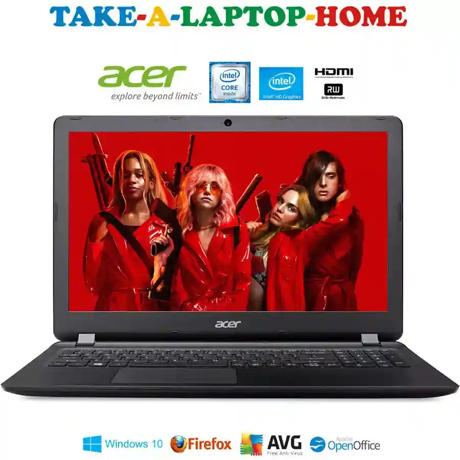 New ListingAcer TravelMate 15.6" Windows10 Pro 500Gb DVD/CD-Rw HDMI Webcam USB WiFi 5GHz