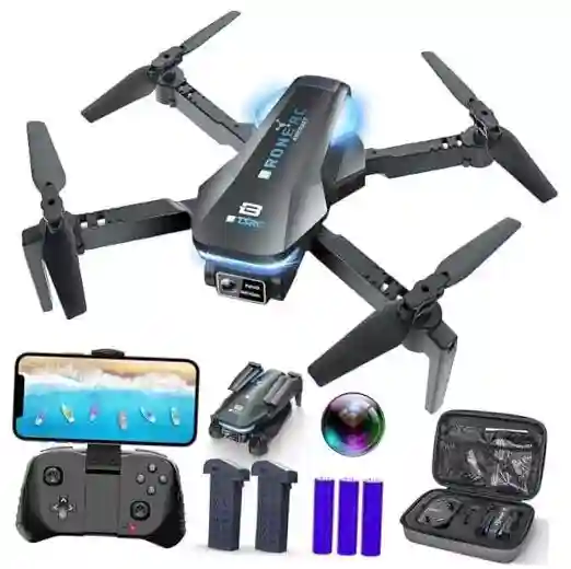 Drone with Camera, 1080P HD FPV Foldable RC Quadcopter with 90° TSRC A4