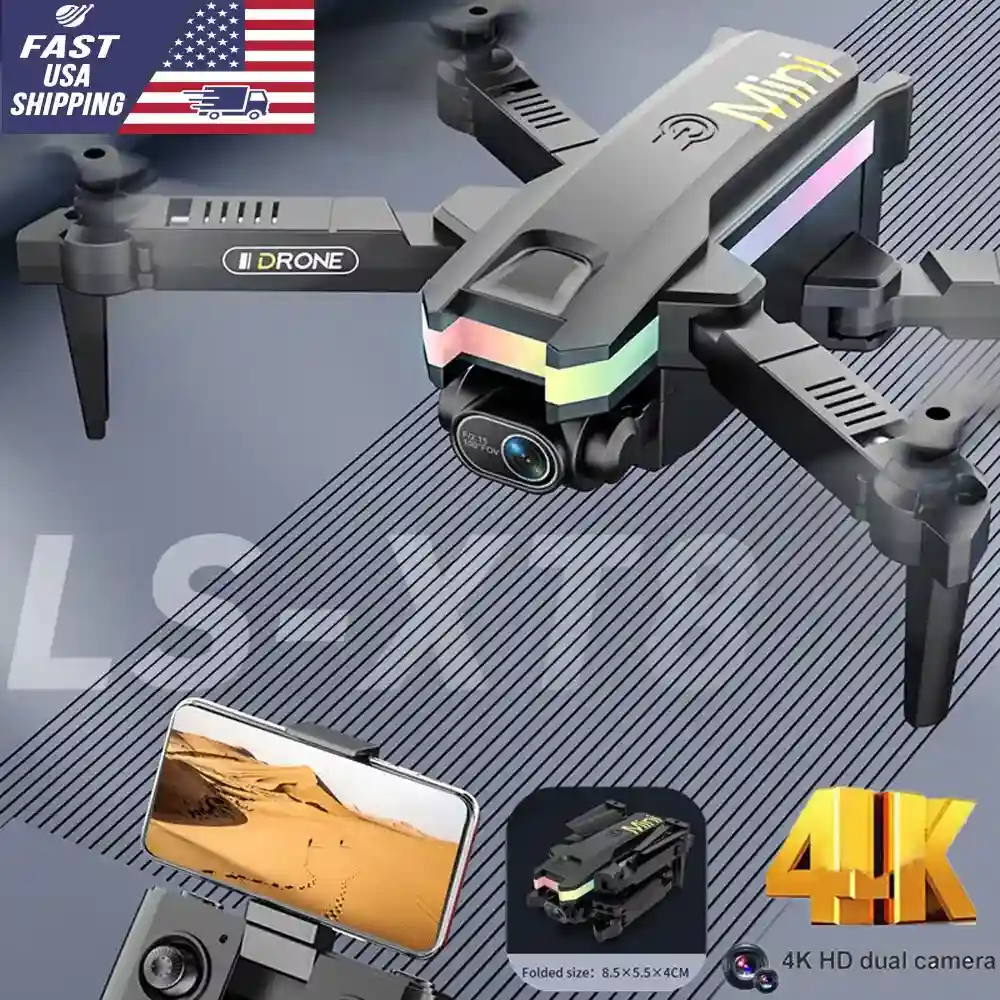 Remote Control XT8 RC Drones Pro 4K HD Dual Camera WIFI FPV Quadcopter Foldable