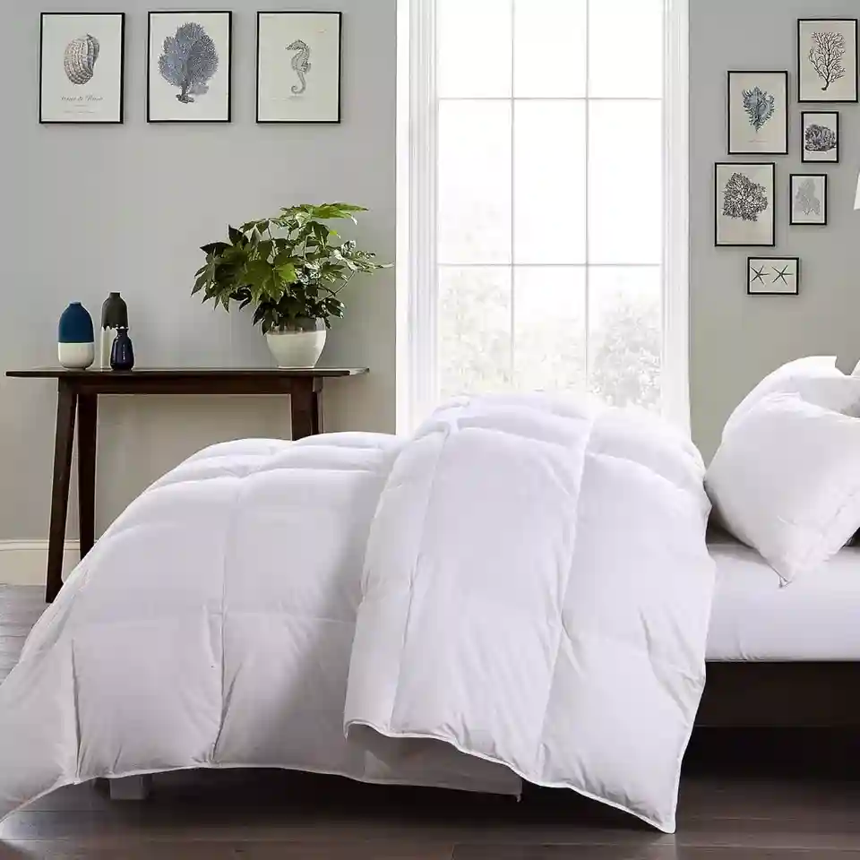 LUXURY DUCK FEATHER & DOWN DUVET QUILT - 100% COTTON, ANTI-DUSTMITE, DOWN PROOF