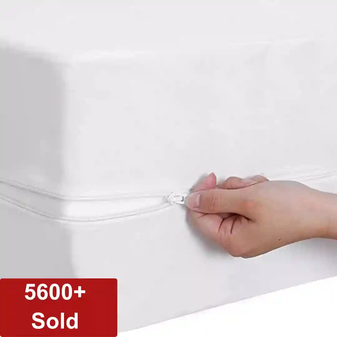 Waterproof Zipper Mattress Protector Cover Anti Allergy Bed Bug Total Encasement