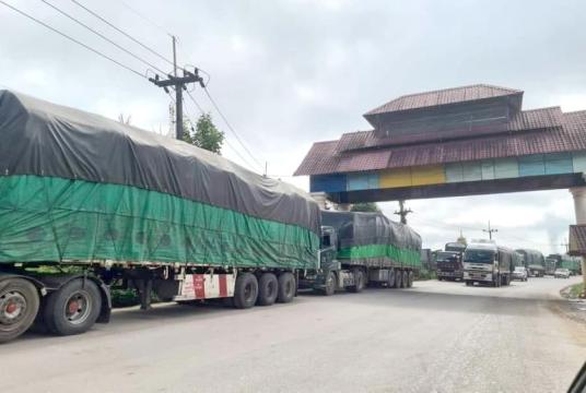 နယ်စပ်ကုန်သွယ်မှုမှ တင်ပို့သော ကုန်ပစ္စည်း ရှစ်မျိုးအပြင်...