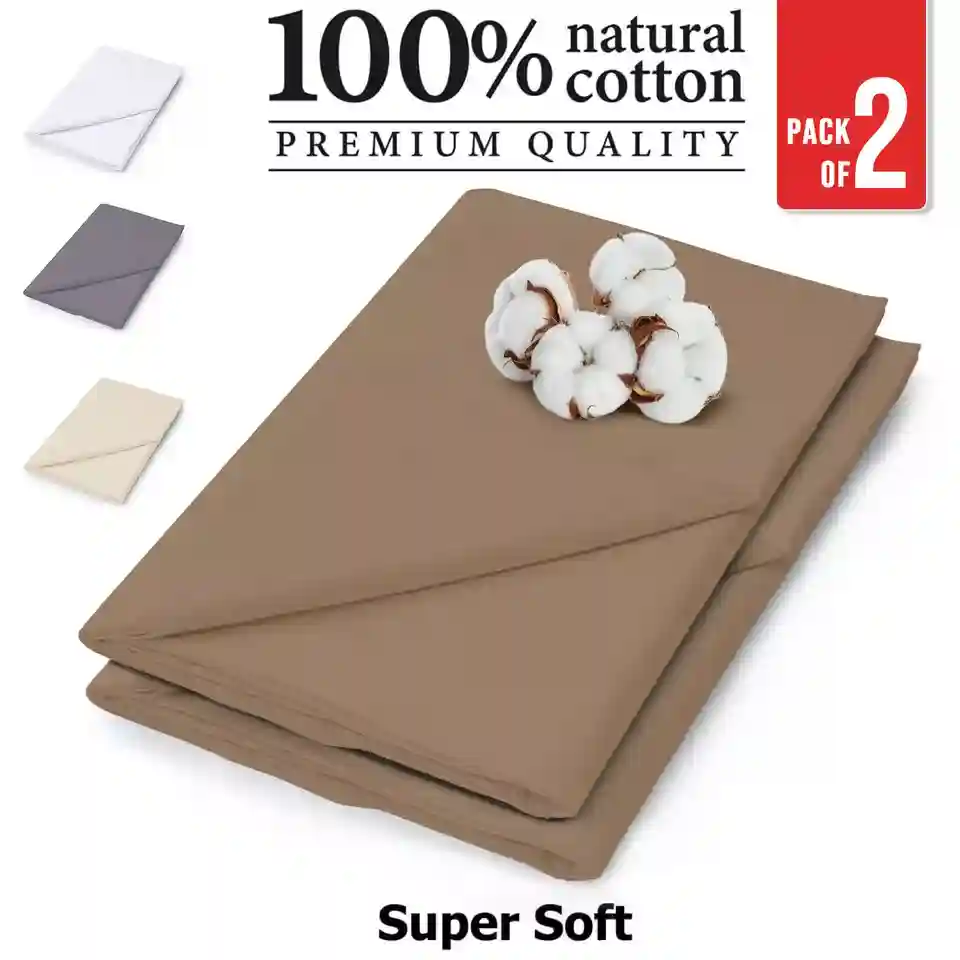 2 PACK Luxury Flat Sheet Egyptian Cotton Hotel Quality 400TC Premium Bed Sheets