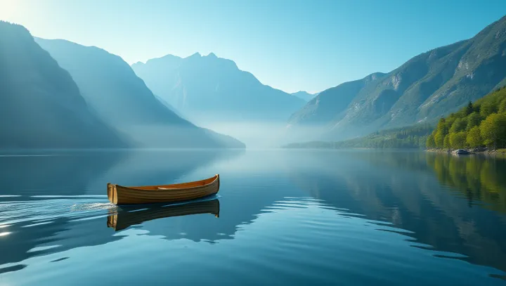 Boating Bliss on Enchanting Lake