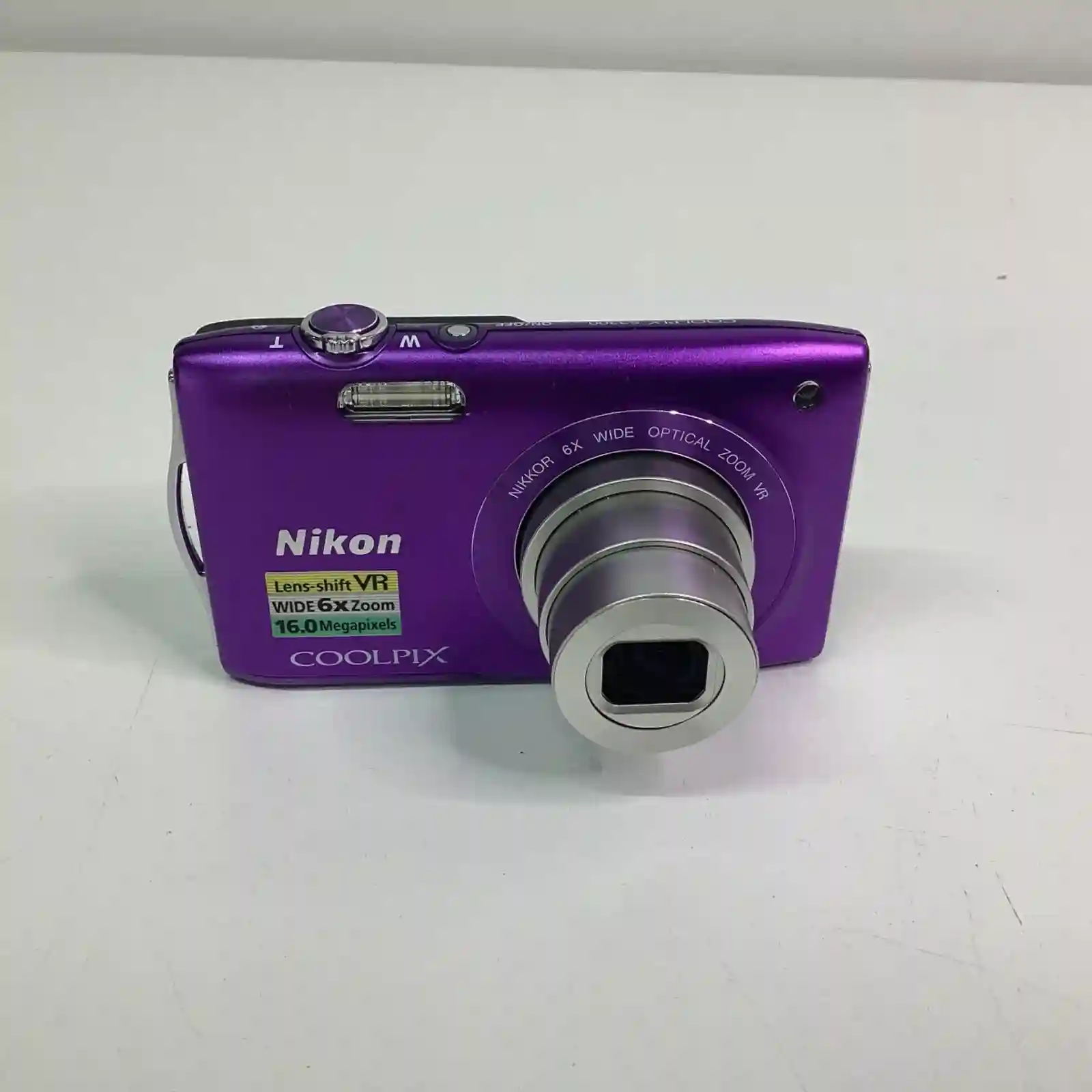 Nikon Coolpix S3300 Digital SLR Purple Camera NO CHARGER WORKING (I1) W#635