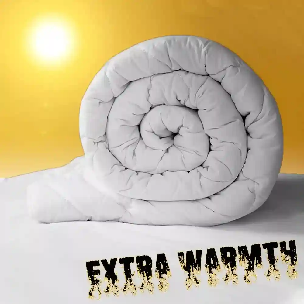 HEAVYWEIGHT EXTREME WARM 100% SOFT SILKY MICROFIBRE FEELS LIKE DOWN DUVET QUILT