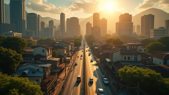 Phát triển khuôn mặt thị trấn Brazil phát triển bùng nổ