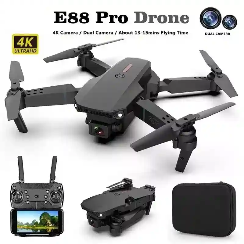 Lates 2024 New E88 Pro WIFI FPV Drone Wide Angle HD 4K Camera Height Hold RC Fol