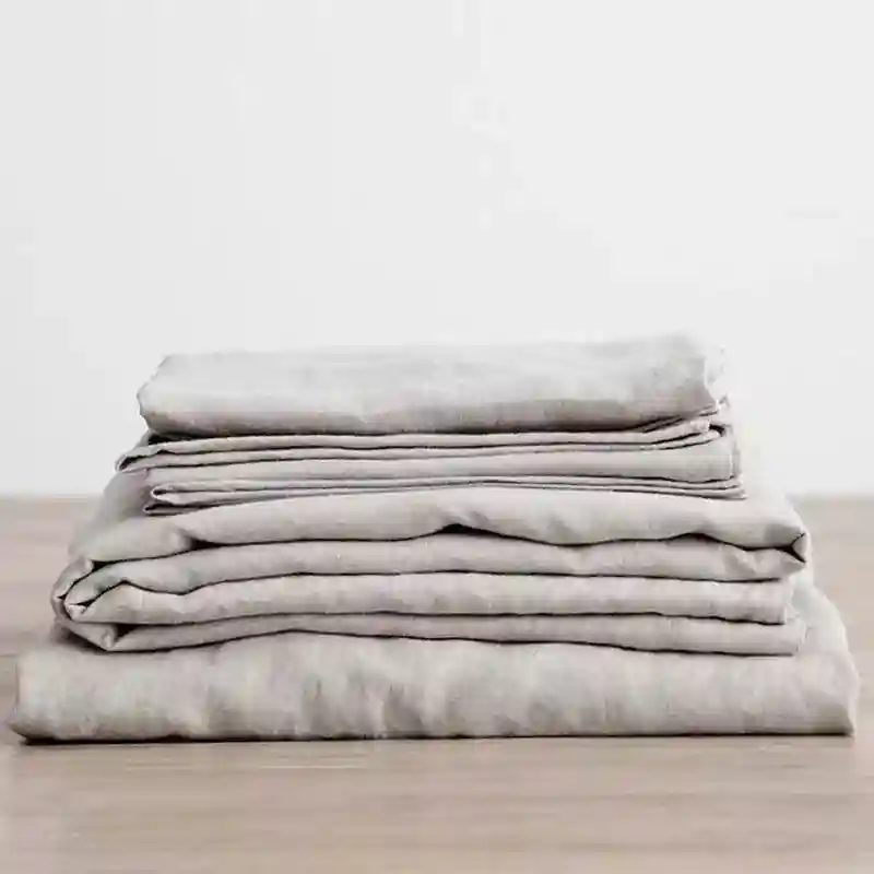 3PCS 100% Sheet Set Bed Sheets 2 Pillowcases Bedding Bedsheet Flat Sheet