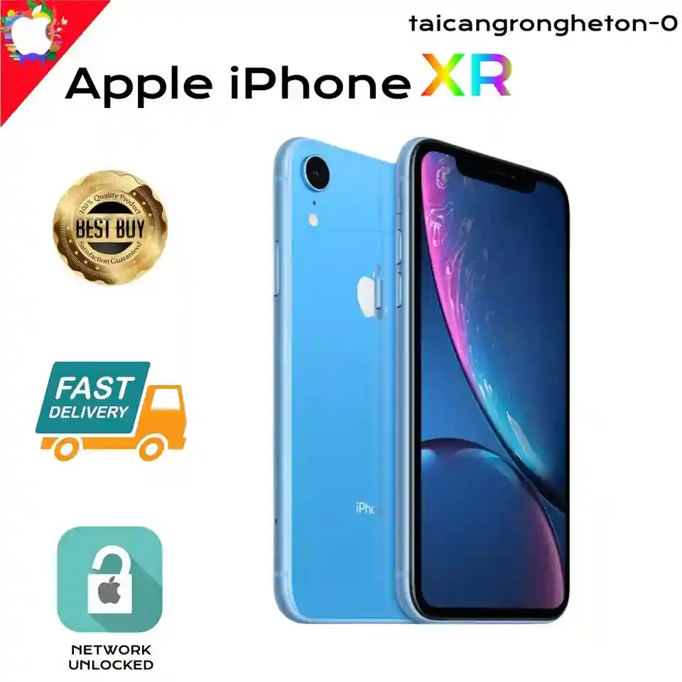 Apple iPhone XR-128GB-6.1-inch 4G LTE GSM Unlocked Smartphone USED-Excellent @gE