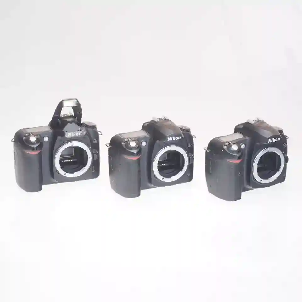 Lot of 3 Nikon D50 6.1 Megapixel Digital SLR Camera Bodies AS-IS